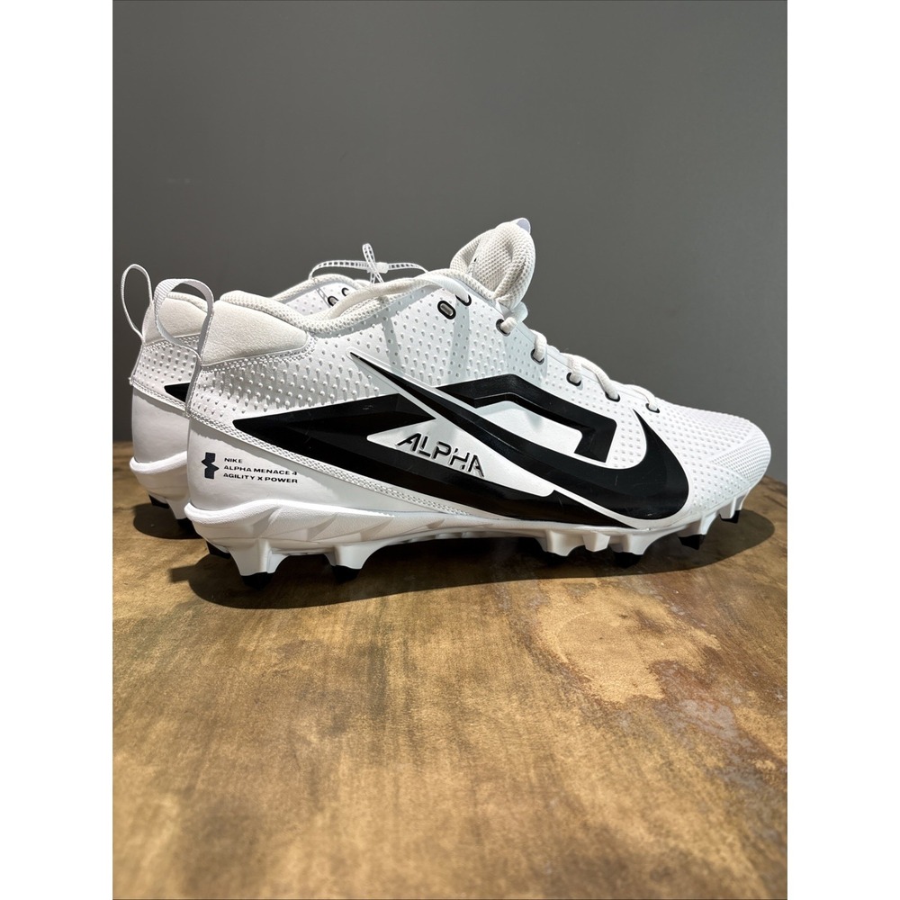 Nike Alpha Menace 4 Varsity Agility x Power Football Cleats FZ7703 101 Men Sz 16